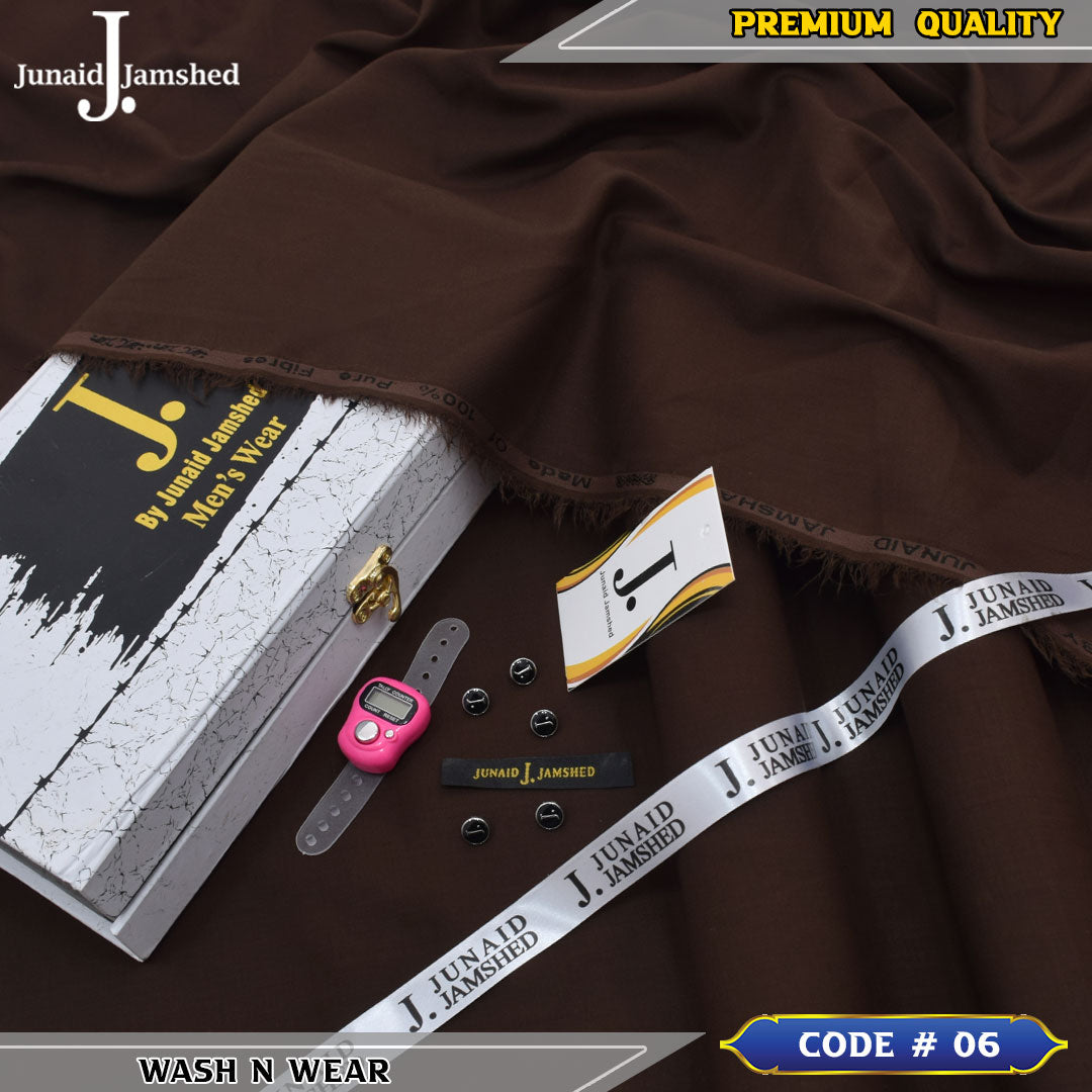J. Premium Wash N Wear With Luxury Box & Bag ( CHOCOLATE BROWN )