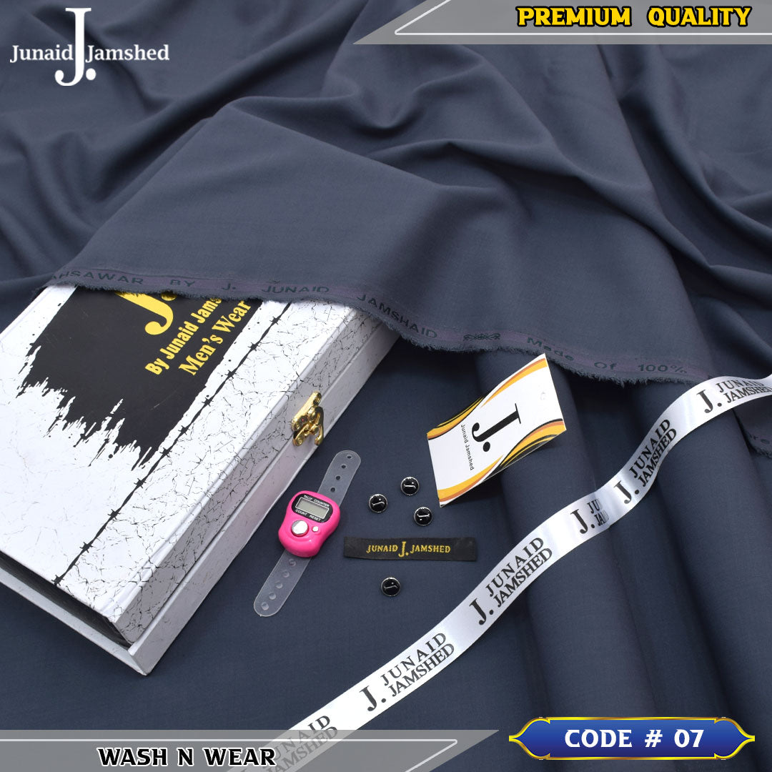 J. Premium Wash N Wear With Luxury Box & Bag ( CHARCOAL GREY )
