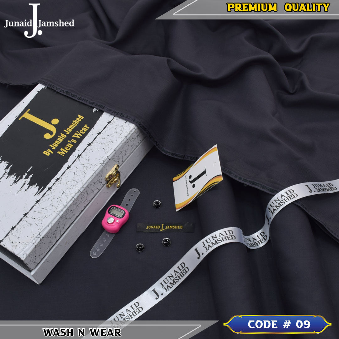 J. Premium Wash N Wear With Luxury Box & Bag ( CHARCOAL )