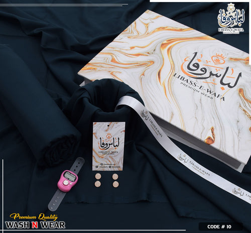Libass e Wafa  Premium Wash n Wear With Luxury Box Packing ( Royal Teal  )