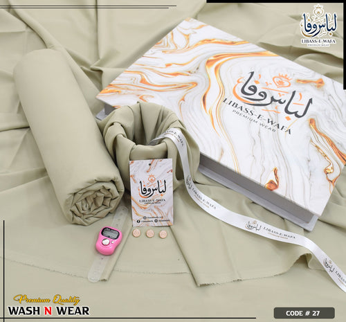 Libass e Wafa  Premium Wash n Wear With Luxury Box Packing ( Pistachio )